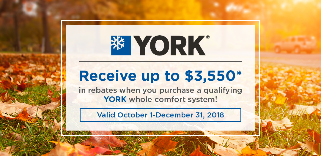 Unbe-leaf-able Savings on a New Furnace and AC with Our YORK Fall Promotion