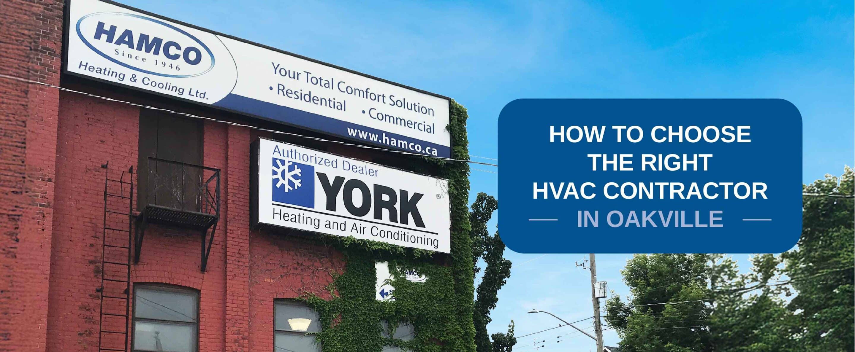 HVAC contractor in Oakville