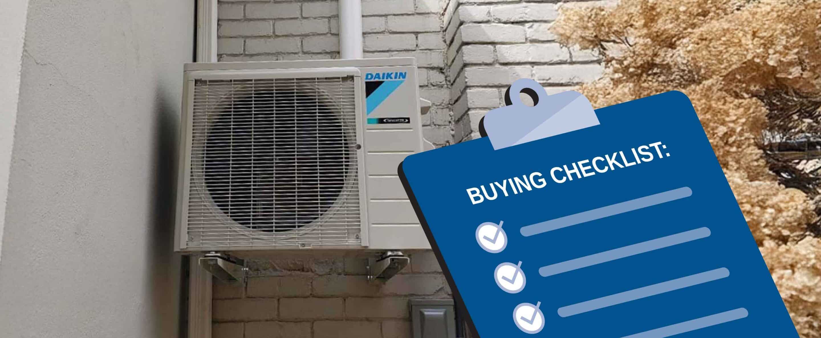 Heat pump checklist
