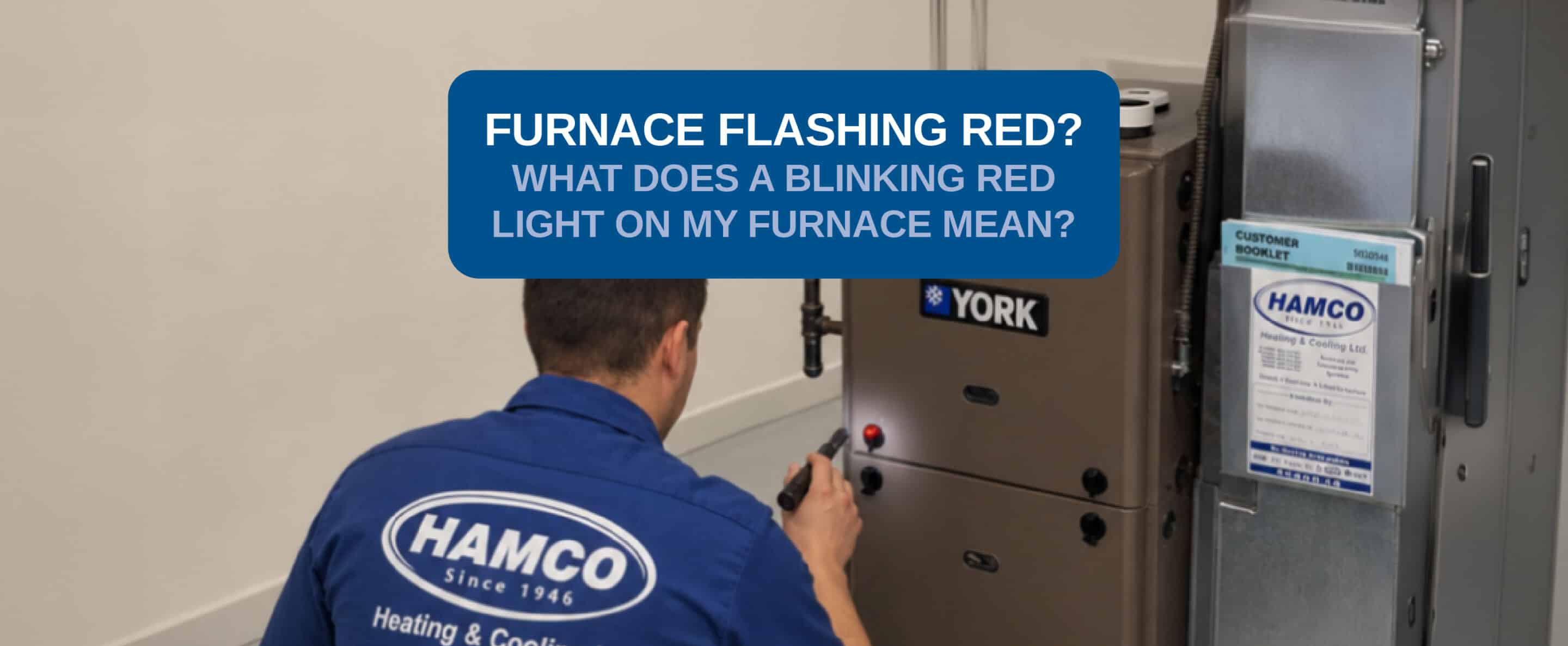 Blinking red light on furnace