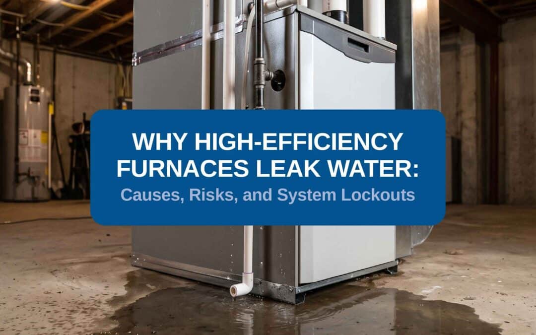 Why High-Efficiency Furnaces Leak Water: Causes, Risks, and System Lockouts