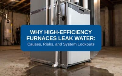 Why High-Efficiency Furnaces Leak Water: Causes, Risks, and System Lockouts